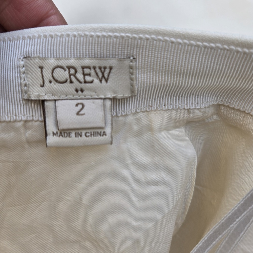 J.crew Skirt Women's Size 2 Beige Fit & Flare Mini - Picture 3 of 11